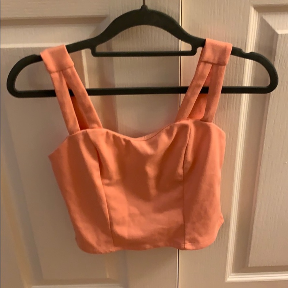 Coral crop top